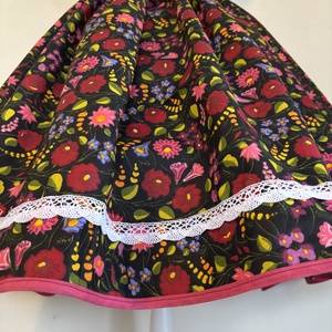 Kalocsai mintás néptáncos, folklór , néptáncos szoknya - ruha & divat - női ruha - szoknya - Meska.hu