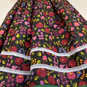 Kalocsai mintás folklór, néptáncos szoknya - ruha & divat - női ruha - szoknya - Meska.hu