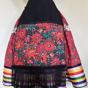 Matyó mintás folklór, néptáncos szoknya - ruha & divat - női ruha - szoknya - Meska.hu