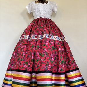Matyó mintás folklór, néptáncos szoknya - ruha & divat - női ruha - szoknya - Meska.hu
