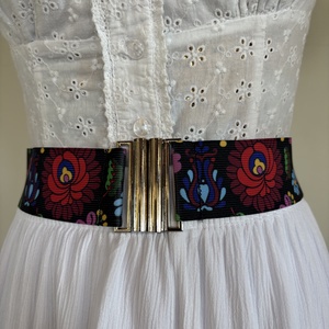 Matyó mintás , folklór rugalmas öv  - Meska.hu