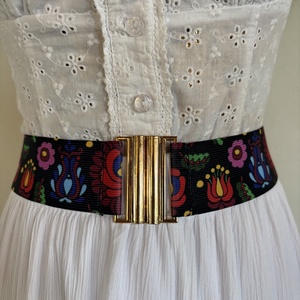 Matyó mintás , folklór rugalmas öv - Meska.hu
