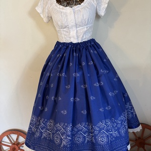 Kékfestő néptáncos, folklór szoknya - Meska.hu