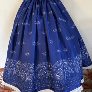 Kékfestő néptáncos, folklór szoknya - ruha & divat - női ruha - szoknya - Meska.hu