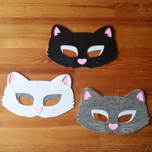 Macska/cica álarc és farok farsangi jelmezhez -  - Meska.hu