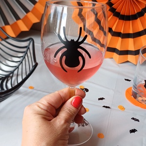 Pohárjelölő matricák halloweeni bulihoz, partihoz - otthon & életmód - dekoráció - halloween - halloweeni dekoráció - Meska.hu