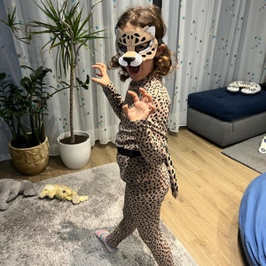 Leopárd álarc és farok farsangra, halloweenre, szerepjátékhoz, drámajátékhoz - játék & sport - szerepjáték - Meska.hu