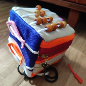 Matató kocka - játék & sport - készségfejlesztő és logikai játék - montessori szivárvány, waldorf játékok - Meska.hu