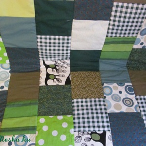 Patchwork takaró a zöld 50 árnyalata -  - Meska.hu