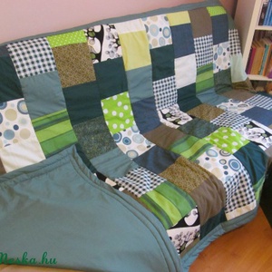 Patchwork takaró a zöld 50 árnyalata -  - Meska.hu