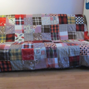 patchwork takaró - otthon & lakás - lakástextil - ágytakaró - Meska.hu