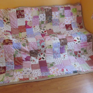 patchwork takaró - otthon & életmód - lakástextil - ágytakaró - Meska.hu
