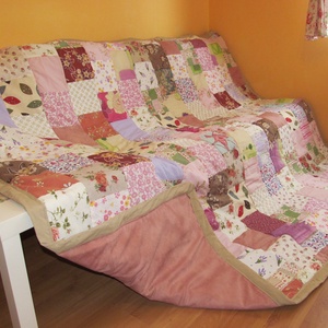patchwork takaró - otthon & életmód - lakástextil - ágytakaró - Meska.hu