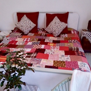 Patchwork takaró Vadvirág kérésére, Otthon & Lakás, Lakástextil, Ágytakaró, Varrás, Meska