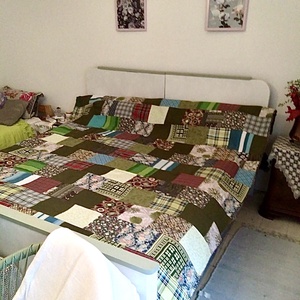 Patchwork takaró megrendelésre - otthon & életmód - lakástextil - ágytakaró - Meska.hu