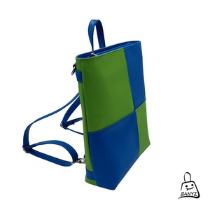 Többfunkciós, kékzöld, 3 az 1-ben táska  kézi, váll- és hátitáska egyben - táska & tok - variálható táska - Meska.hu