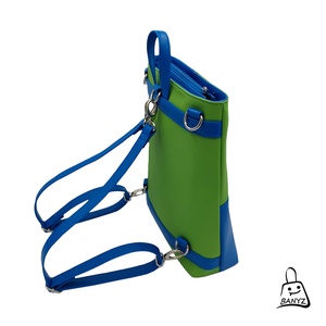 Többfunkciós, kékzöld, 3 az 1-ben táska  kézi, váll- és hátitáska egyben - táska & tok - variálható táska - Meska.hu