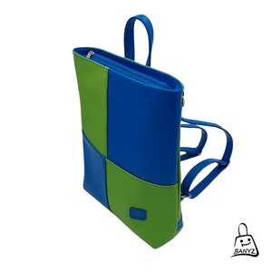 Többfunkciós, kékzöld, 3 az 1-ben táska  kézi, váll- és hátitáska egyben - Meska.hu