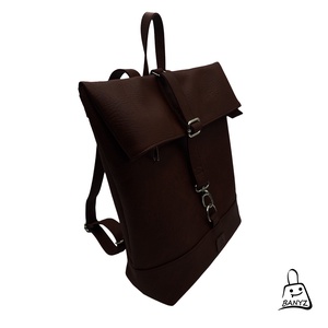 Unisex hátitáska sötétbarna színben - Meska.hu