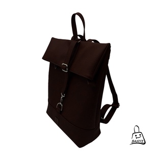 Unisex hátitáska sötétbarna színben - táska & tok - hátizsák - hátizsák - Meska.hu