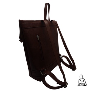 Unisex hátitáska sötétbarna színben - táska & tok - hátizsák - hátizsák - Meska.hu