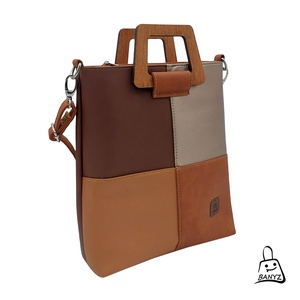 Fafogós kézi- és válltáska barna árnyalatokkal � praktikus A4-es méretben  - táska & tok - kézitáska & válltáska - kézitáska - Meska.hu