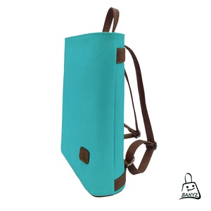 Türkiz�barna női hátitáska A4-es méretben - Meska.hu