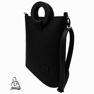  Fekete többfunkciós kézitáska és válltáska � A4-es méretben - Meska.hu