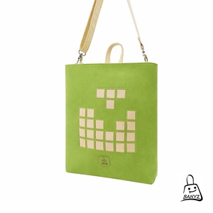 ZÖLD�BÉZS TÖBBFUNKCIÓS NŐI TÁSKA � HÁTITÁSKA, KÉZITÁSKA ÉS VÁLLTÁSKA EGYBEN  - táska & tok - variálható táska - Meska.hu