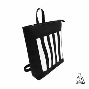 Fekete�fehér többfunkciós női táska � 3 az 1-ben megoldás a mindennapokra  - táska & tok - variálható táska - Meska.hu