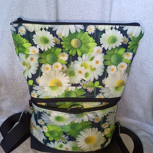 Saját készítésű egyedi erős vizlepergetős hatizsák, neszeszerrel.  - táska & tok - kézitáska & válltáska - válltáska - Meska.hu