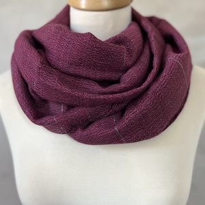 Kézzel szőtt merinó gyapjú sál - Pink - Meska.hu