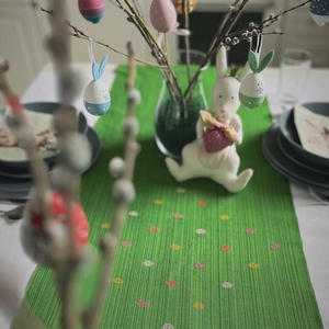 Easter egg hunt - Asztali futó - otthon & életmód - lakástextil - abrosz, terítő - asztalfutó - Meska.hu