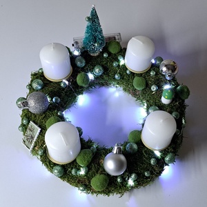 Adventi koszorú  - karácsony - adventi díszek - adventi koszorú - Meska.hu