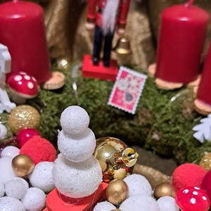 Adventi koszorú világítással - karácsony - adventi díszek - adventi koszorú - Meska.hu