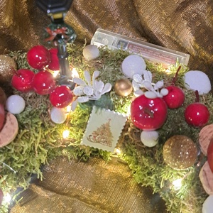 Adventi koszorú világítással - karácsony - adventi díszek - adventi koszorú - Meska.hu