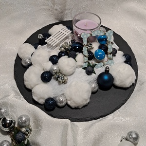 Karácsonyi asztali dísz világítással, Karácsony, Adventi díszek, Adventi asztaldísz, , MESKA