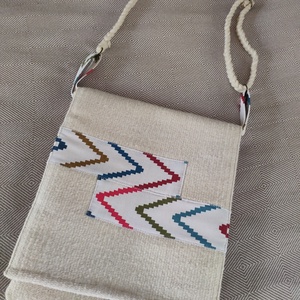 'KILIM LIGHTS' kézzel szőtt nagyméretű gyapjú táska/tarisznya - Meska.hu