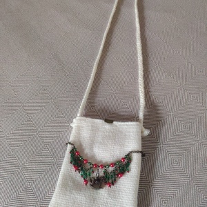 'HINTALÓ' ünnepi, téli, karácsonyi kistáska / kistarisznya - táska & tok - kézitáska & válltáska - tarisznya - Meska.hu