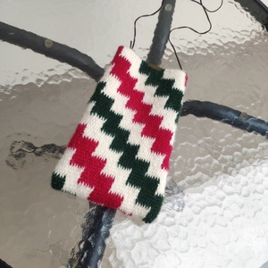 'KARACSUN' kézzel szőtt gyapjú tok/tartó/szütyő a magyarság színeiben - táska & tok - kézitáska & válltáska - tarisznya - Meska.hu