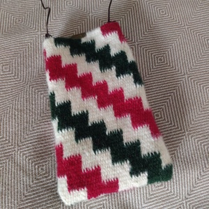 'KARACSUN' kézzel szőtt gyapjú tok/tartó/szütyő a magyarság színeiben - Meska.hu