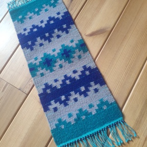 'VÍZÖNTŐ' kézzel szőtt kicsi kilim gyapjú szőnyeg / terítő / futó / dísz - otthon & életmód - lakástextil - szőnyeg - szövött szőnyeg - Meska.hu