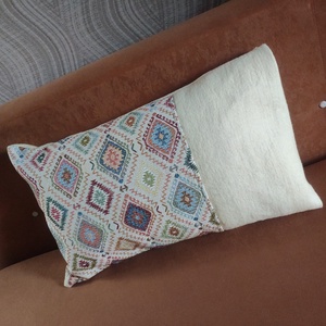 'INDIAN Kelim' - kilim mintás nemez díszpárna, Otthon & Életmód, Lakástextil, Párna & Párnahuzat, Díszpárna (belsővel együtt), Varrás, MESKA