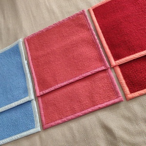 Kézzel szőtt, nemez hatású vörös székpárnák / alátétek - 2 darabos szett - otthon & életmód - lakástextil - szőnyeg - szövött szőnyeg - Meska.hu