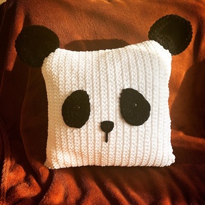 Panda párna - otthon & lakás - lakástextil - párna & párnahuzat - Meska.hu
