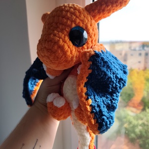 Horgolt Charizard Szundipajti - játék & sport - plüssállat & játékfigura - más figura - Meska.hu