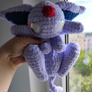Horgolt Espeon Szundipajti, Játék & Sport, Plüssállat & Játékfigura, Plüss mesefigurák, Horgolás, MESKA