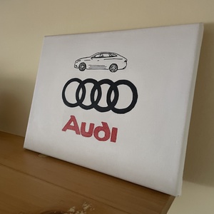 Audi logós kép - otthon & életmód - dekoráció - fali és függő dekoráció - falra akasztható dekor - Meska.hu