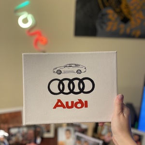 Audi logós kép - otthon & életmód - dekoráció - fali és függő dekoráció - falra akasztható dekor - Meska.hu