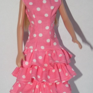 Barbie ruha készítő csomag Fodros ruha és Kabát - diy (csináld magad) - egységcsomag - Meska.hu